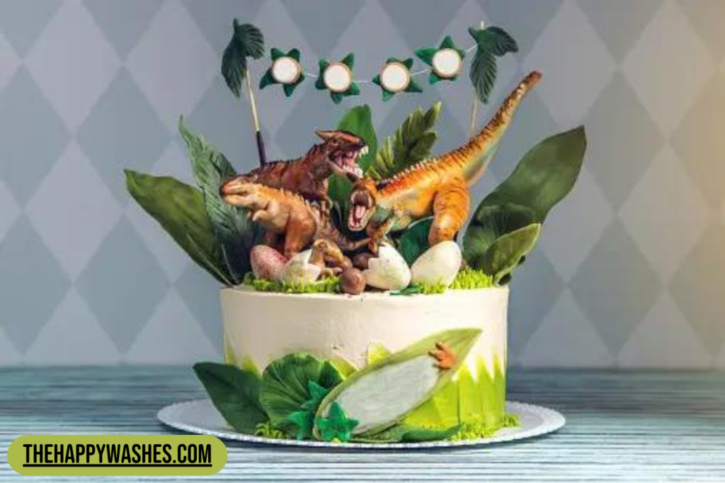 Volcano Dinosaur Cake