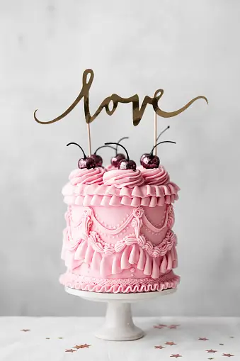 Vintage Birthday Cake